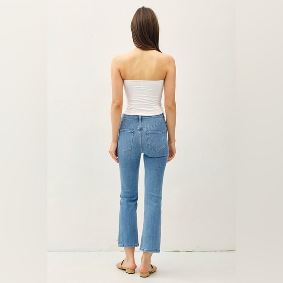 403B-WHITE. Soft Basic Bandeau Top - Picture 2 of 4